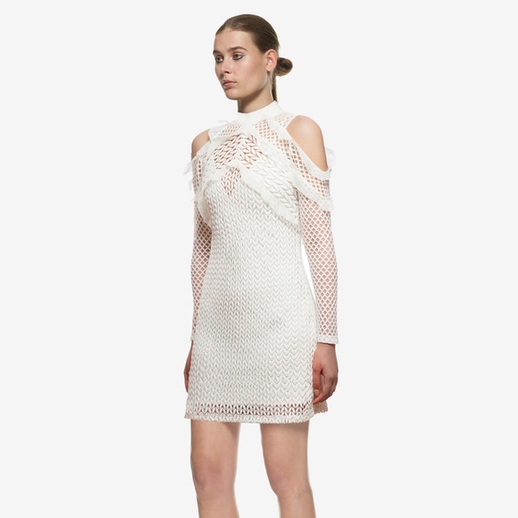 Self-Portrait Purl Knit Combi Dress - Picture 1 of 4